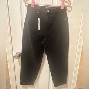 NWT ASOS Black Barrel Jeans size 28 Petite